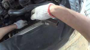 Замена приводного ремня роликов и вискомуфты Mercedes ML W163