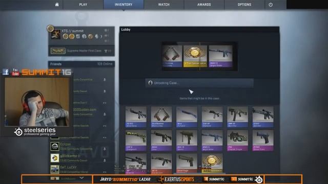 Реакции людей на выпадение ножа в CS GO! смотреть онлайн