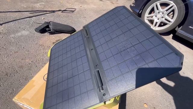 BROWEY Portable Power Station w/30W Solar Panel 614.4Wh LiFePO4 Battery Backup 110V/600W Peak 1200W смотреть онлайн