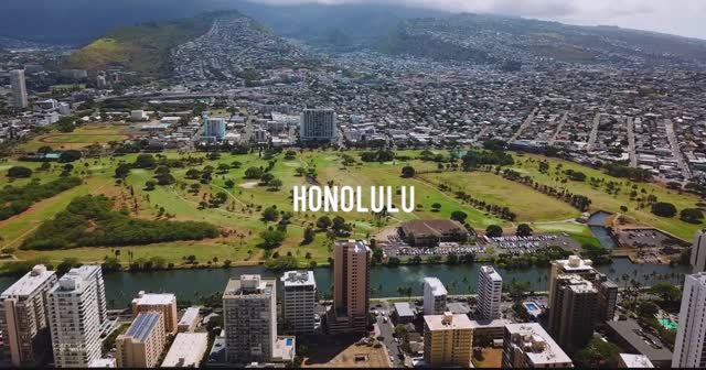 HONOLULU 🇺🇸 Aerial Drone 4K ｜ HAWAII Oahu United States USA смотреть онлайн