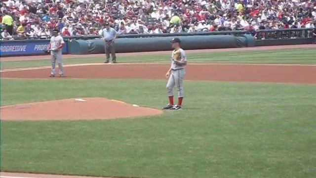 Stephen Strasburg hits 99 MPH on the first pitch of his first career road start смотреть онлайн