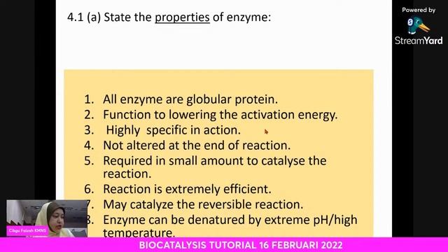 🔴🟢[LIVE] BIOLOGY SB025 -BIOCATALYSIS PART 1 16 FEBRUARAY 2022 смотреть онлайн