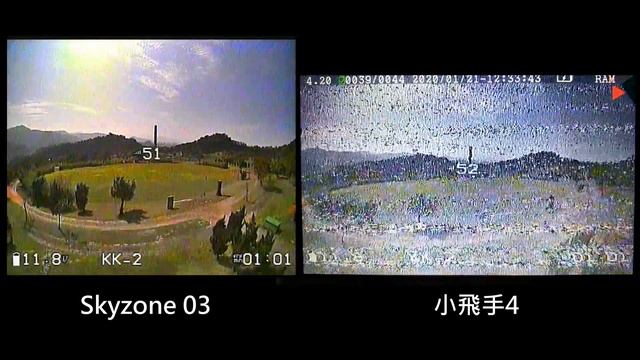 小飛手4與Skyzone 03眼鏡的接收能力比較 смотреть онлайн
