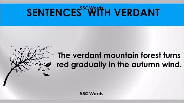 Verdant # Improve English # Meaning and 5 sentences # GRE CAT GMAT word # SSC Words смотреть онлайн