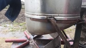 Самодельный разбрасыватель удобрений из стиральной машинки СССР для минитрактора!