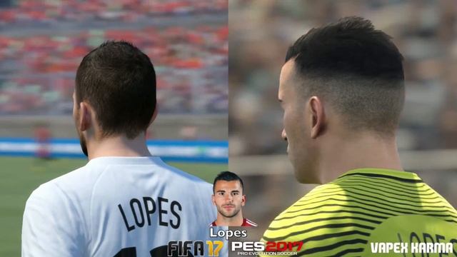 FIFA 17 VS PES 2017 VS REAL LIFE PORTUGAL PLAYER FACES COMPARISON (Ronaldo, Renato Sanches etc) смотреть онлайн