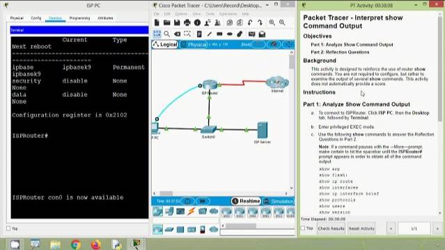 17.5.9 Packet Tracer - Interpret show Command Output смотреть онлайн