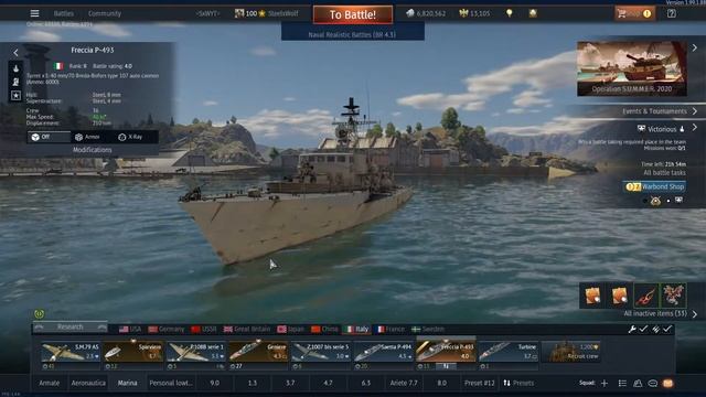 The Naval R3-T20 | Freccia P-493 | War Thunder смотреть онлайн