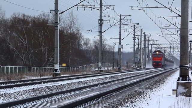 [RZD] ChS7-201 with a train nr.133 Kazan - Saint-Petersburg смотреть онлайн