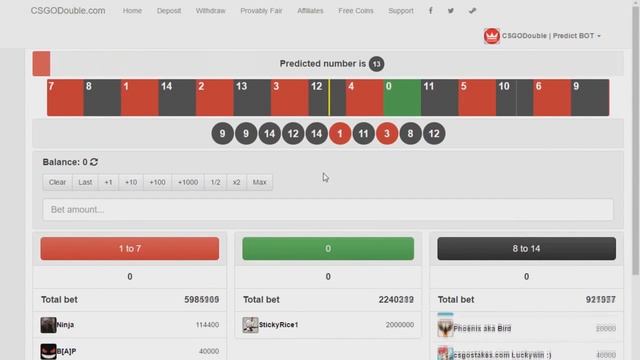 BOT Hacking csgodouble prediction color for 3 seconds to roll предсказание цвета за 3 секунды смотреть онлайн