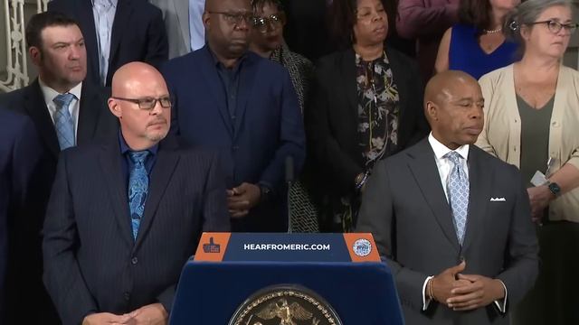 Mayor Eric Adams Makes Labor-Related Announcement смотреть онлайн