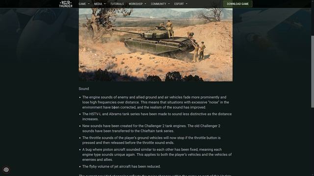 War Thunder - SOUNDS UPDATE is GREAT! FINALLY the ABRAMS got FIXED? MORE REALISTIC sounds? & MORE! смотреть онлайн