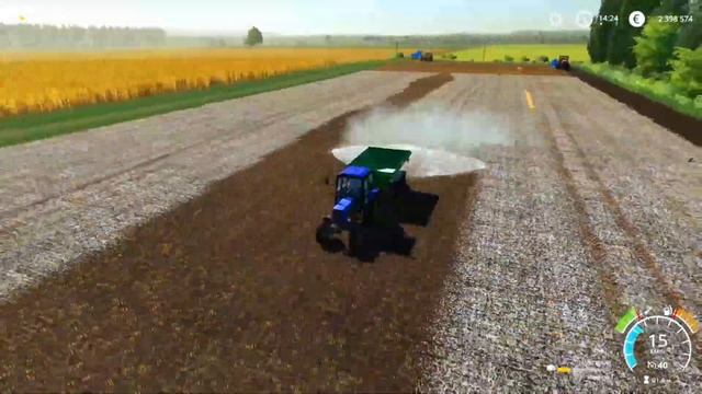 Farming Simulator 2019. Agromash. We bring lime; plowing; disking. Episode 3 смотреть онлайн