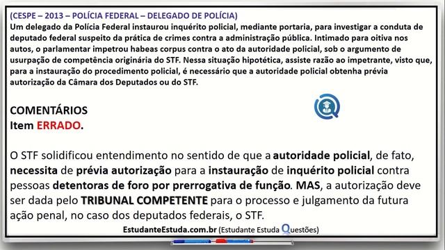 #29 - DIREITO PROCESSUAL PENAL, PROJETO QUESTÕES DE CONCURSO, CARREIRAS POLICIAIS |#EstudanteEstuda смотреть онлайн