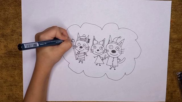 Рисуем любимых героев из мультфильма смотреть онлайн