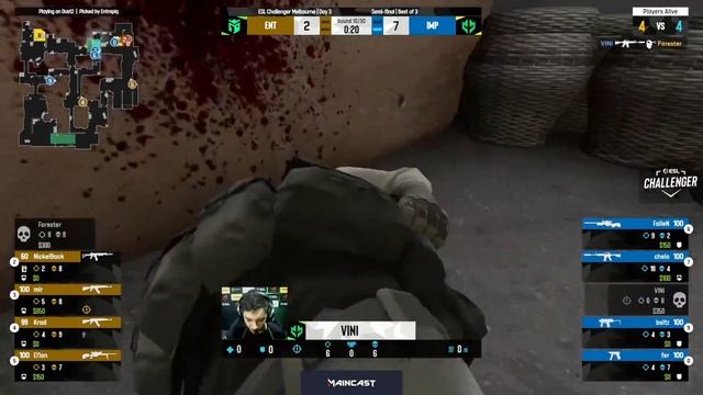 Entropiq vs Imperial | Map 2 Dust2 | ESL Challenger Melbourne 2022 смотреть онлайн