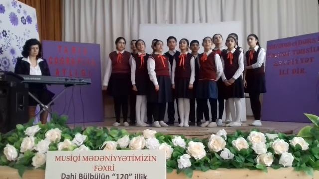 Novxanı Mehdi Hüseynzade adına orta mektebde dahi Bülbülün 120 illiyine hesr etdiyimiz tedbirden.(1 смотреть онлайн