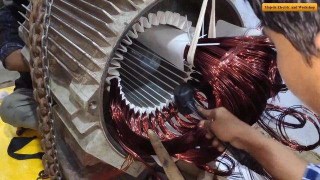 90 kw AC Compressor Motor Rewinding Part 2 смотреть онлайн