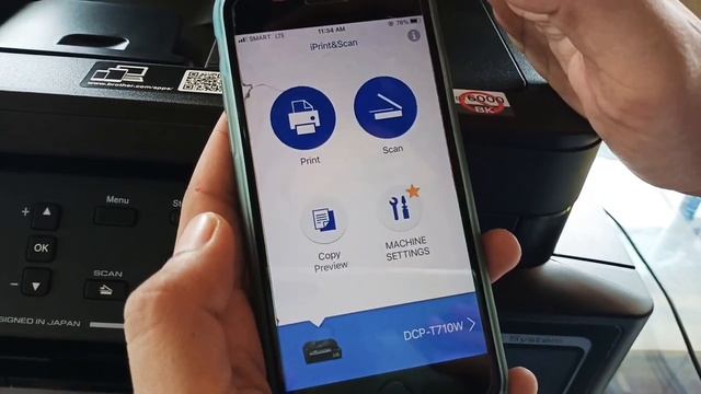 Brother DCP-T710W - беспроводная печать - Как использовать WI-FI direct