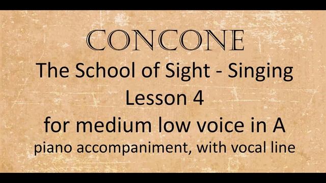 No.4: for medium low voice in A смотреть онлайн