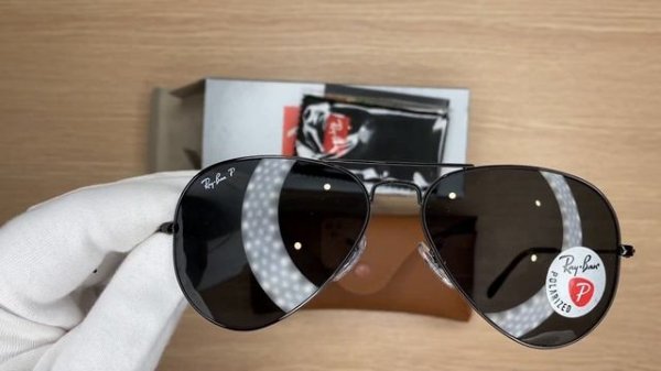 Xship.vn: Ray Ban Aviator Total Black Polarized Black Classic Unisex Sunglasses RB3025 002/48 58
