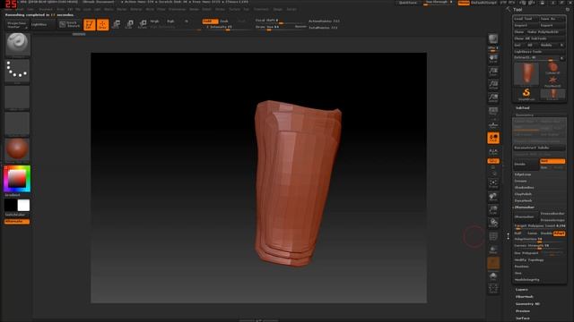 Zbrush моделирование доспехов (Zbrush Create Armor) 1