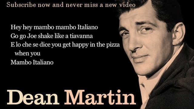 25. Dean Martin - Mambo Italiano - Lyrics смотреть онлайн