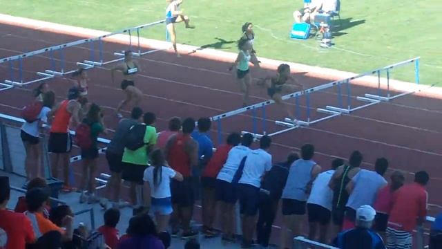 FINAL 100m vallas damas Nacional escolar sub 17, Maule 2012 смотреть онлайн