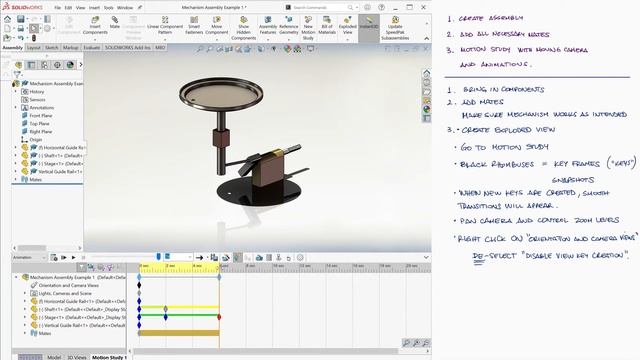 ANIMATE in SolidWorks - Motion Study Basics and Animation Wizard in 9 Minutes! смотреть онлайн