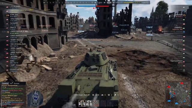 Этот ситап просто Имба! / Бой на КВ-1 (ЗИС 5) И Т-34 (1942) на Семь фрагов в WarThunder. смотреть онлайн