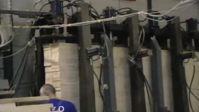 пресс для бруса VESP c загрузкой и выгрузкой смотреть онлайн