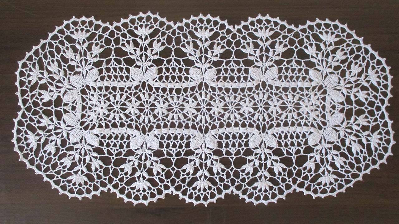 Салфетка крючком "Кай" - нежная, ажурная, очень красивая! Часть 1 смотреть онлайн