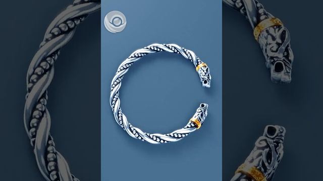 Geri and Freki Silver band, Fenrir bracelet, Ragnarok viking jewelry, Thor's wolfs arm ring смотреть онлайн