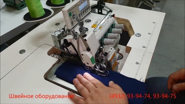 Оверлок с дополнительным верхнем продвижением материала и с режимом автоматического шитья смотреть онлайн