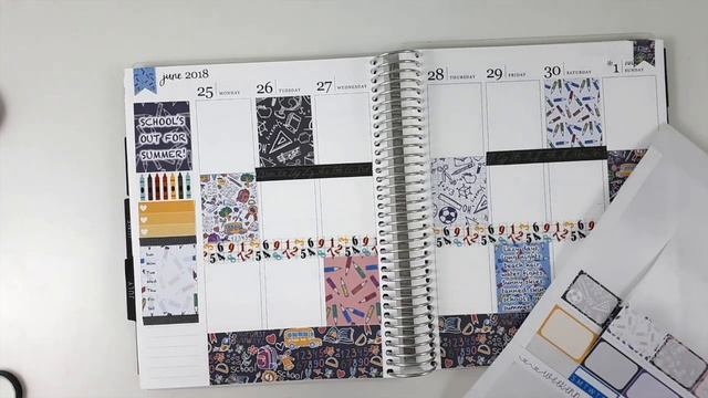 Plan With Me - Erin Condren - School's Out for Summer featuring TeacherStickerShop смотреть онлайн