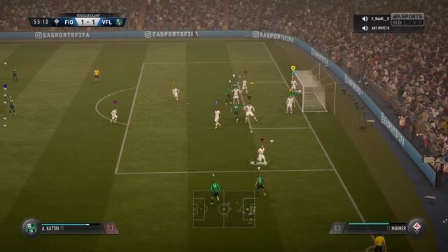 VFL Fiorentina VS VFL Sassuolo 2-1 05/03/2017 смотреть онлайн