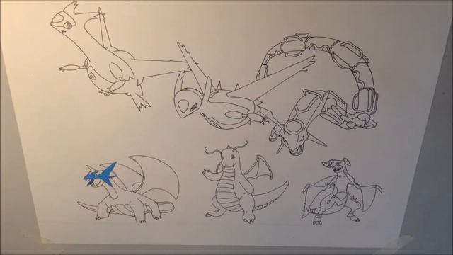 Pokémon Dragon Type Team Salamence Speeddrawing #4 || Aye Am Tom Art