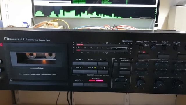 Nakamichi ZX-7 tape (Fe) calibration and azimuth test 1. смотреть онлайн