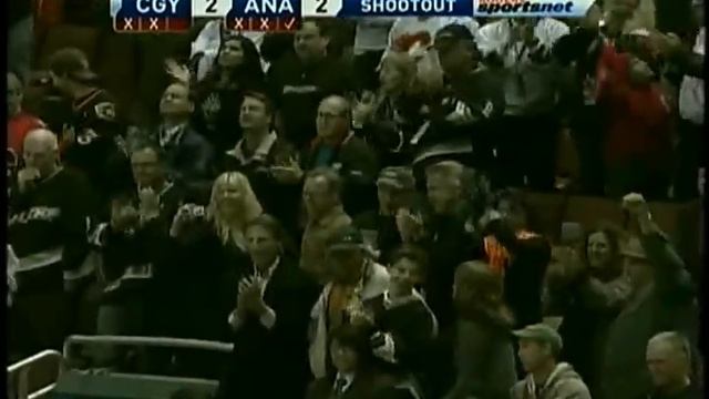 Teemu Selanne (ANA) vs. Miikka Kiprusoff (CGY) Shootout November 23, 2009 смотреть онлайн