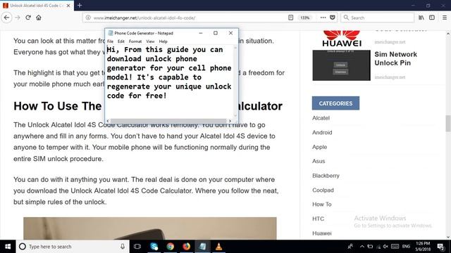 Unlock Alcatel Idol 4S Code Calculator Service For Free смотреть онлайн
