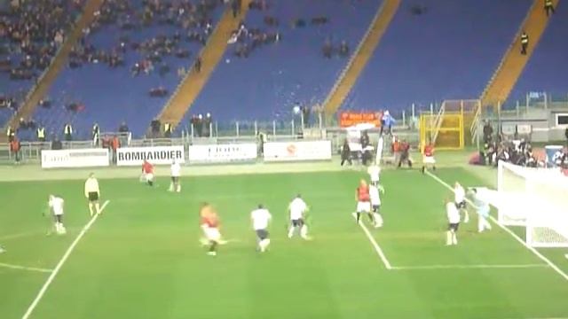 Roma-Cagliari 3-0 - Traversa di testa di Mexes in diretta dall'Olimpico смотреть онлайн