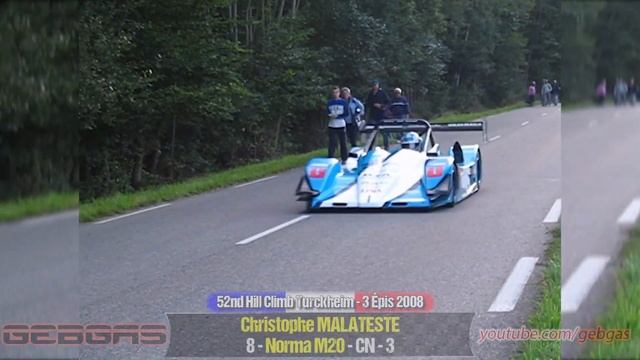 Norma M20 - Christophe MALATESTE - HILL CLIMB - 2008 - Turckheim-Trois Epis смотреть онлайн