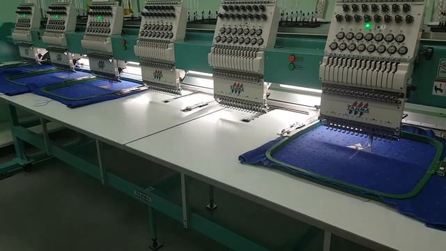 Многоголовочная вышивальная машина Tajima серии TFMX. Металлизированная нить. смотреть онлайн