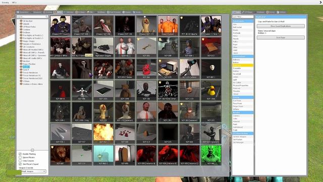 Garry's Mod: Created different skins and soldiers of the SCP against MINECRAFT images in the game. смотреть онлайн