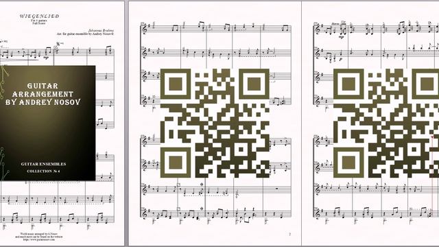 Lullaby, Op.49, No.4 (J.Brahms) Ноты для 4-х гитар смотреть онлайн