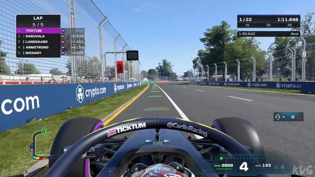 F1 22 - Carlin (Dallara F2 2021) - Gameplay (PS5 UHD) [4K60FPS]