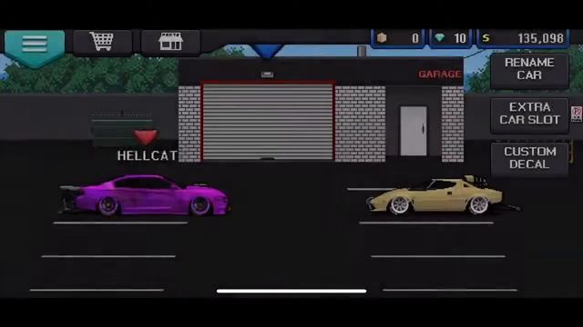 Pixel car racer Fastest hellcat tune 6.1 seconds 3900hp смотреть онлайн