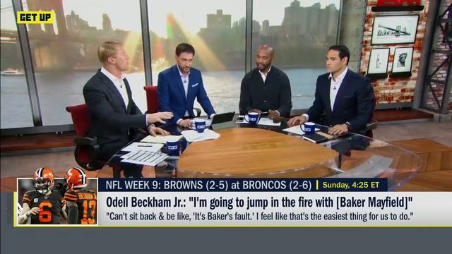 Odell Beckham defends Baker Mayfield like he never did for Eli Manning - Bobby Carpenter | Get Up смотреть онлайн