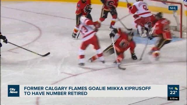 Former Calgary Flames goalie to have number retired смотреть онлайн