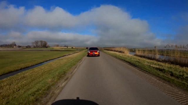 Alfa Romeo drive North-Holland - Nice exhaust sound - Giulietta QV смотреть онлайн